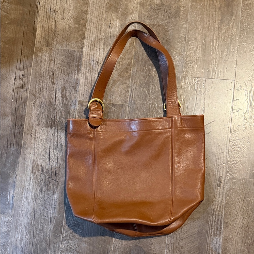 Coach Brown Leather Tote Bag